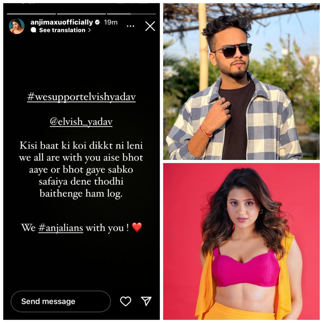 Lockupp Fame Anjali Arora Stands in Support of Elvish Yadav Amidst Controversy with Maxtern says; Aise bhot aaye or bhot gaye, sabko safaiya dene thodhi baithenge ham log