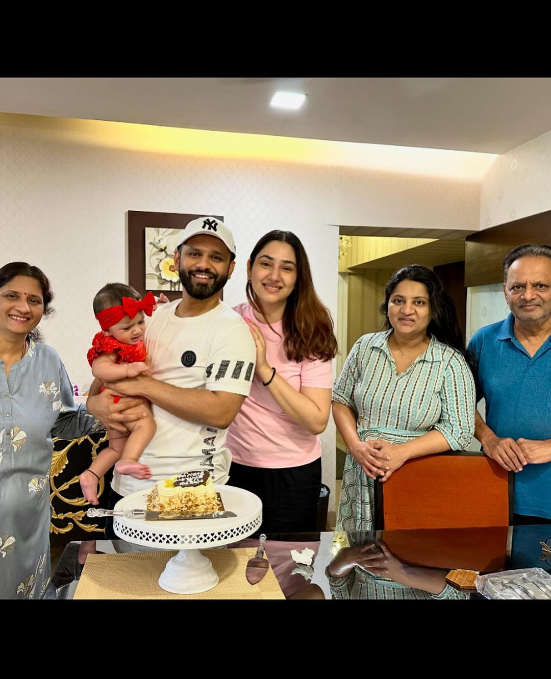 Celebration Time! Our Cute Couple Rahul Vaidya And Disha Parmar Celebrate Their Little Princess Navya’s Half-Birthday!