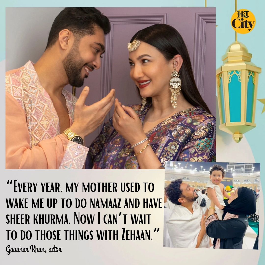 Eid Mubarak Everyone! Wishes from Gauahar Khan; Celebrates Eid Mubarak with her 11 Months son Zeehan Today