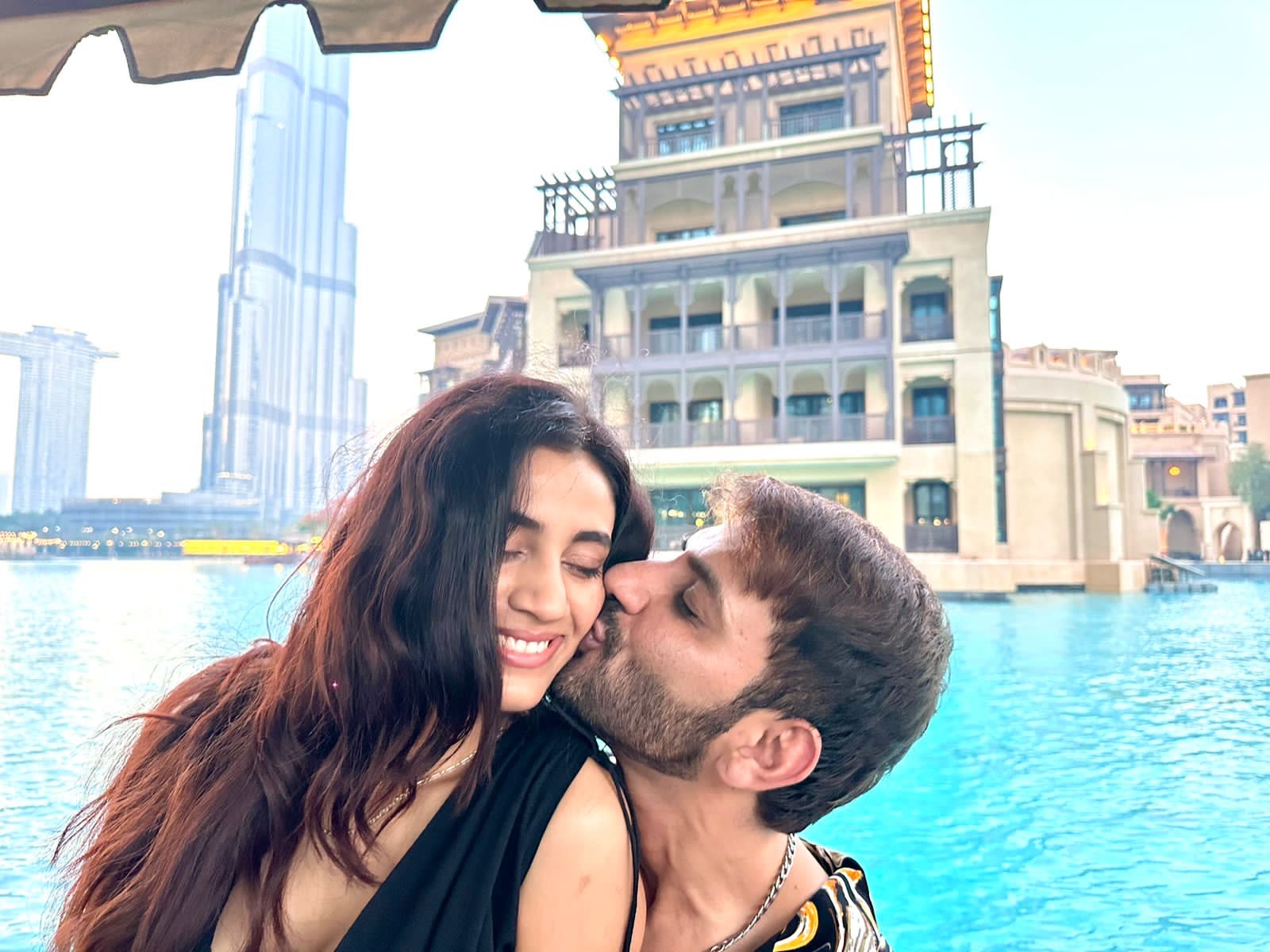 Ali Merchant shares adorable video of the magical moment he proposed to Andleeb Zaidi under Burj Khalifa in Dubai