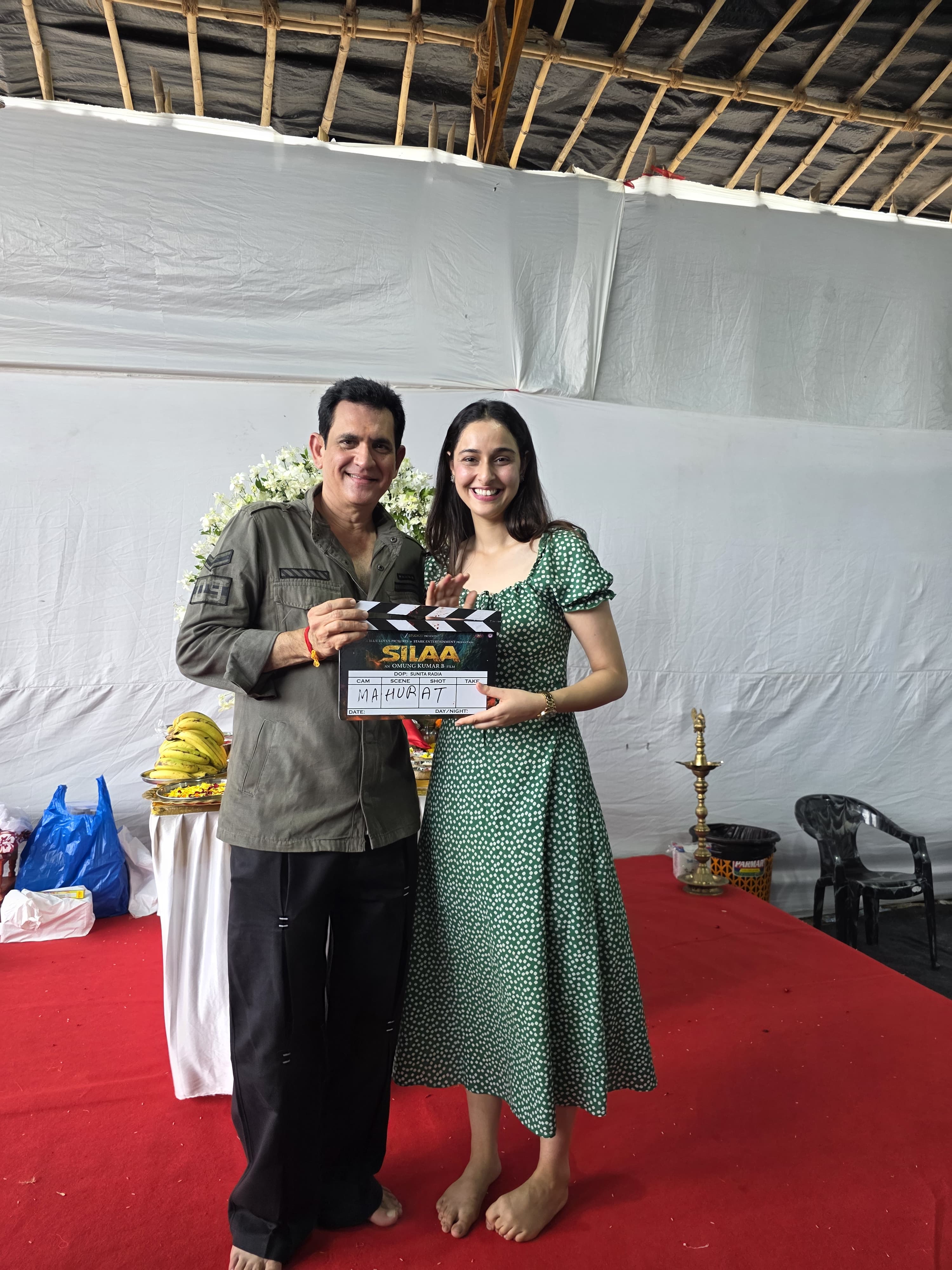 Sadia Khateeb Kickstarts Shoot for Her Next Film Silaa with Director Omung Kumar