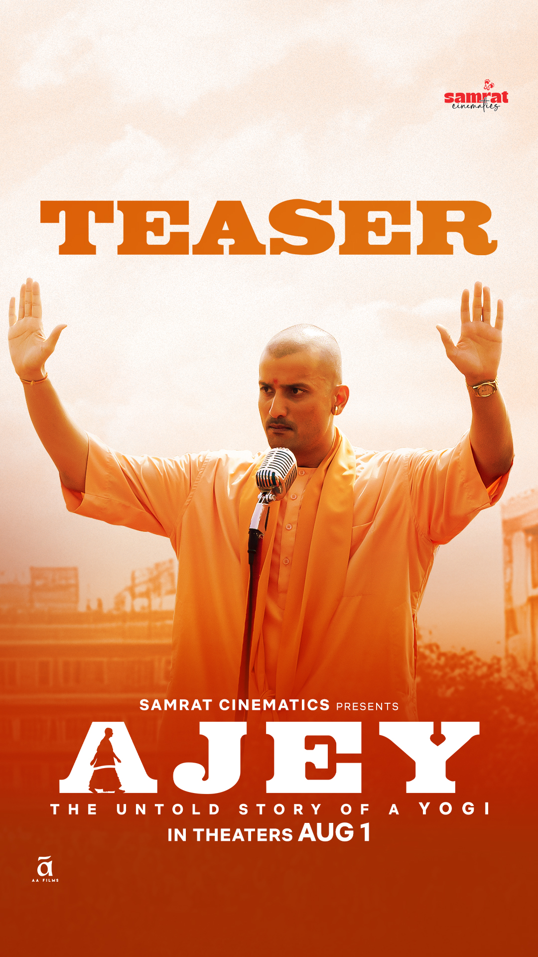 Samrat Cinematics releases the teaser of “Ajey: The Untold Story of Yogi” Unleashing a Bold New Chapter in  Indian Cinema