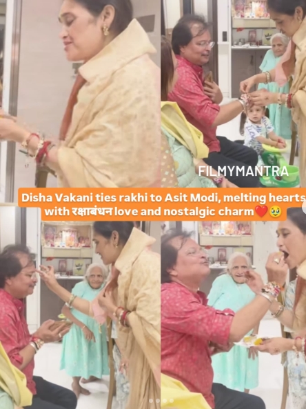 Raksha Bandhan Celebration From Taarak Mehta Ka Ooltah Chashmah Cast; Check Out The Recent Video Clip Of Asit Kumar Modi and Disha Vakani;