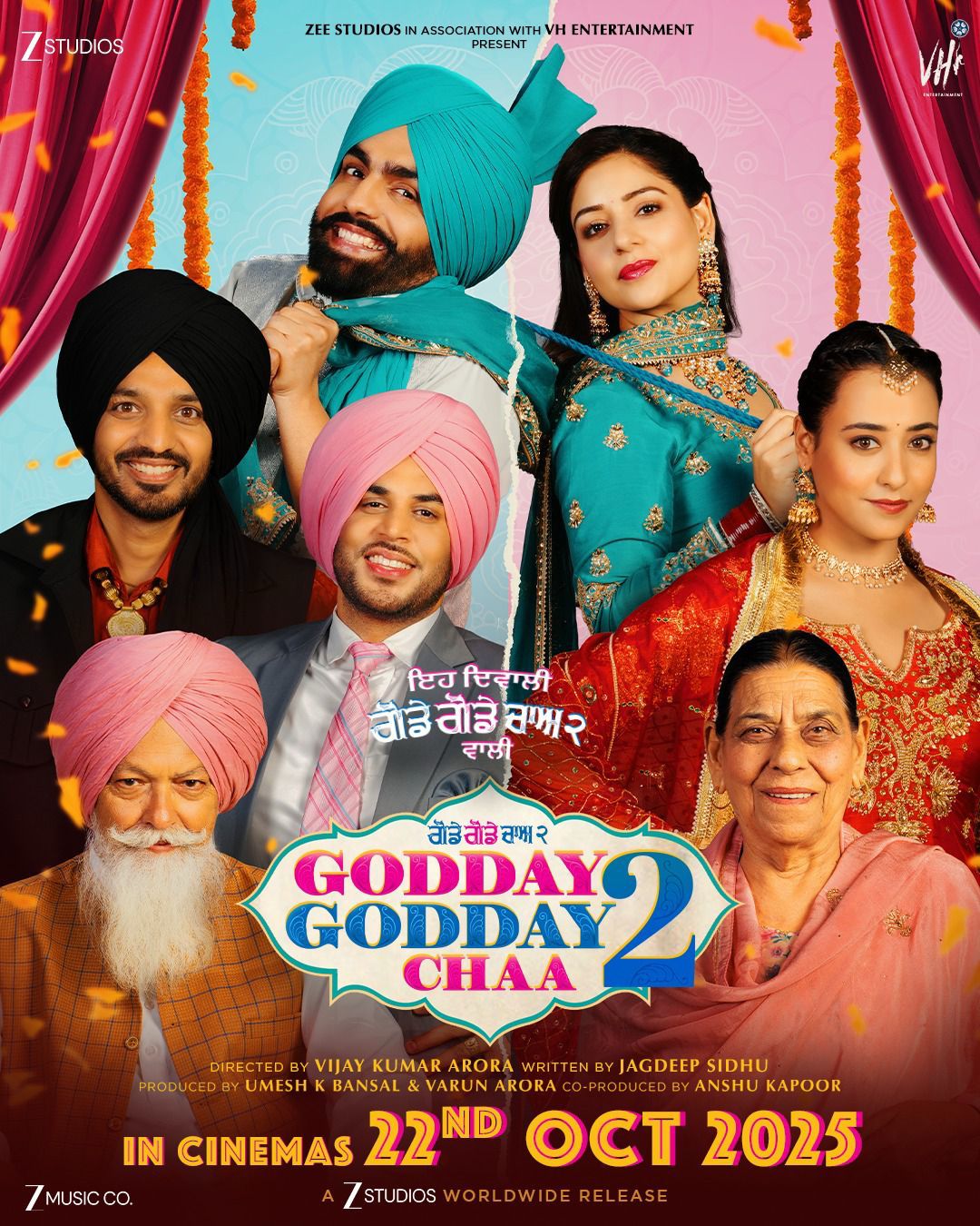 Get Ready for the Laughter Riot of the year! The first poster of 'Godday Godday Chaa 2' Starring Ammy Virk and Tania is out, film is set for 22nd October, 2025 release