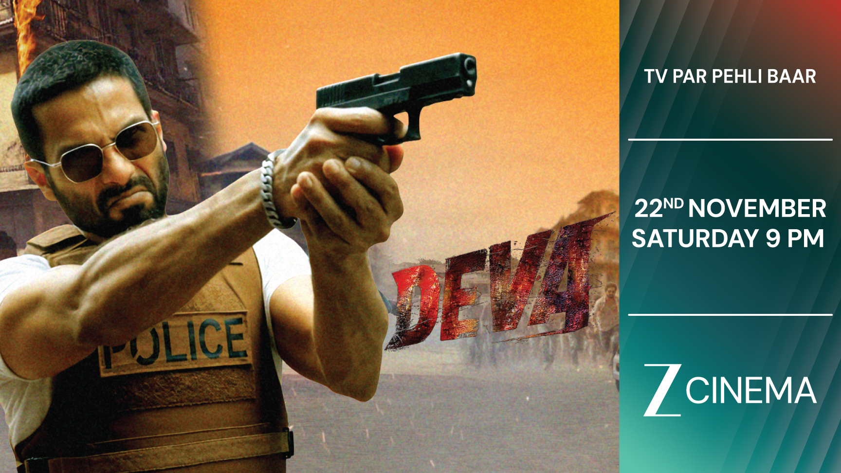 Shahid Kapoor starrer Deva set to premiere on Zee Cinema, this Saturday, 22nd November at 9pm