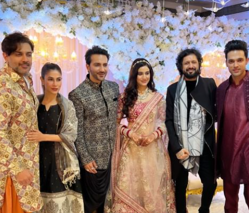 Actor Ali Merchant And His Wife Andleeb Zaidi Throw A Wedding Reception In Mumbai