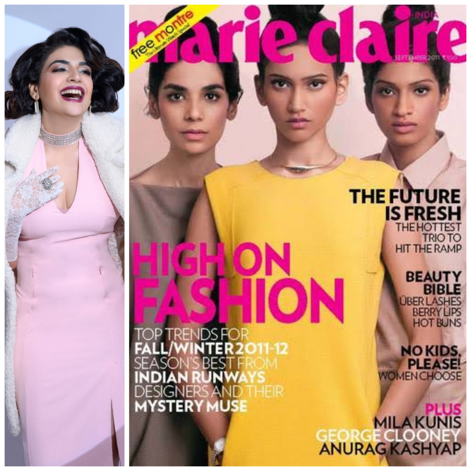 A throwback to Anjum Fakih's glamorous look on the cover of international magazine Marie Claire when she was celebrating her birthday