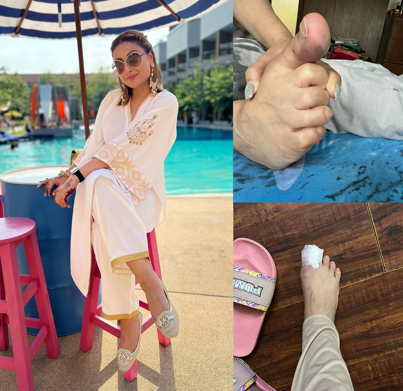 Urvashi Dholakia Recently Got Injury In Her Toe Who Shared The Pictures Of That To Full Stop Who Says Fake 