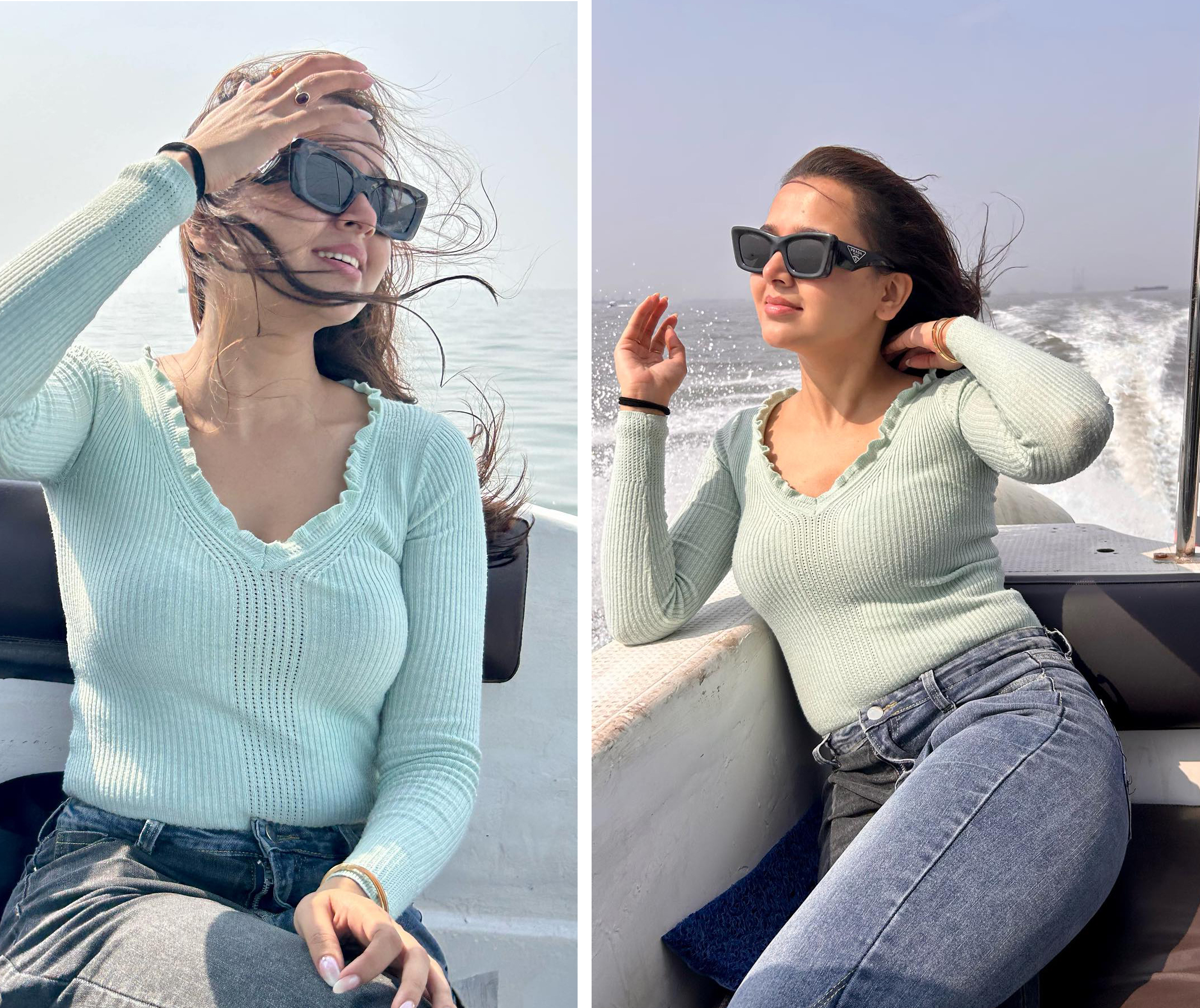 Bigg Boss 15 And Television Series Fame Actress Tejasswi Prakash Shared Her Pictures From Her Boat Adventure