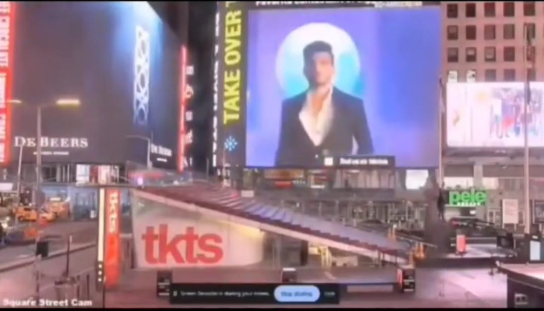 Munawar Faruqui becomes the first Bigg Boss 17 contestant to be featured at New York Times Square!