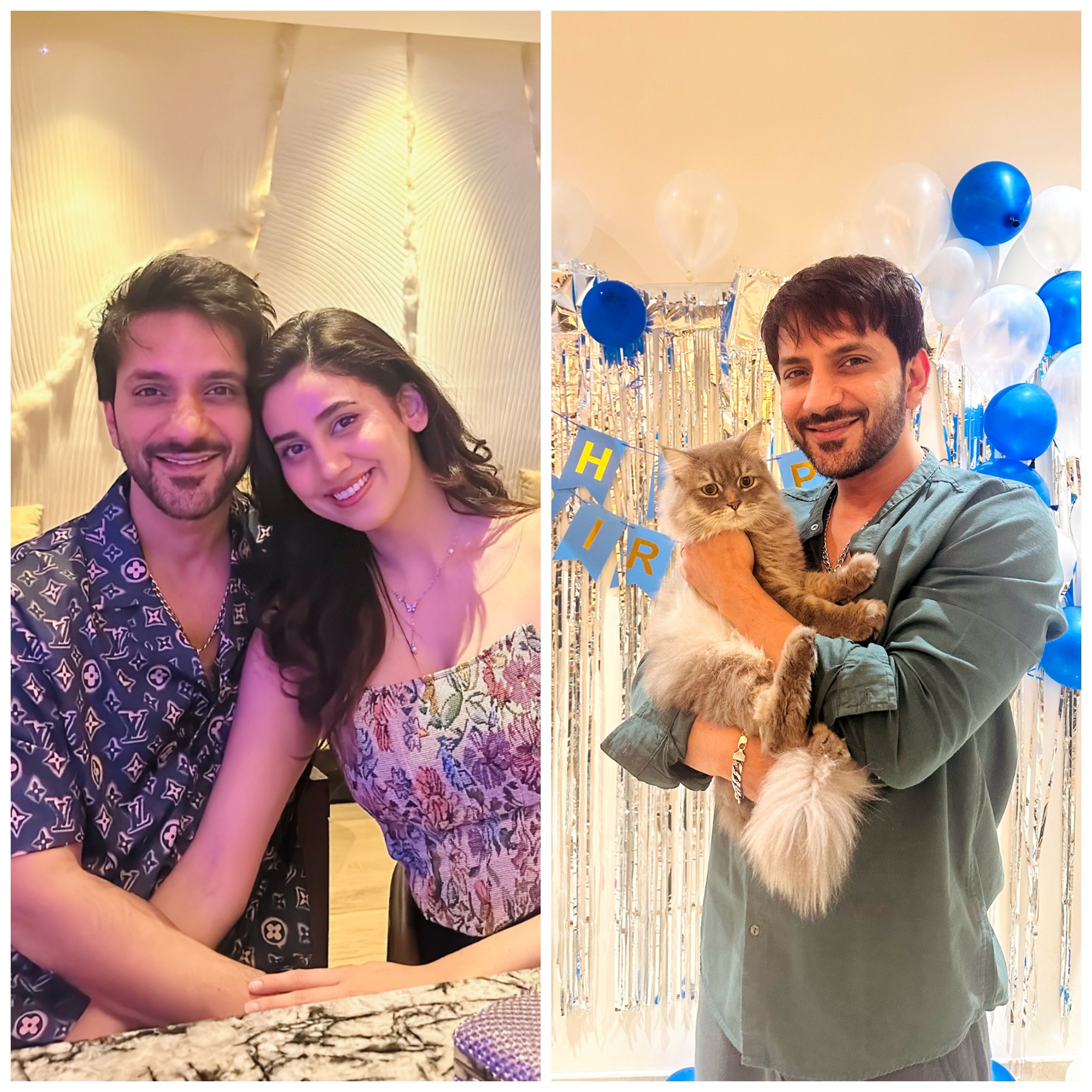 Ali Merchant celebrates birthday with wife Andleeb Zaidi and their adopted rescued cats; pictures will melt your heart