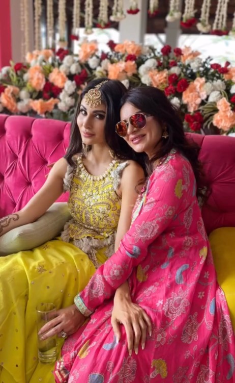 Actress Mouni Roy Shared An Adorable Pictured With BFF Aashka Goradia's New Born Baby Boy. 