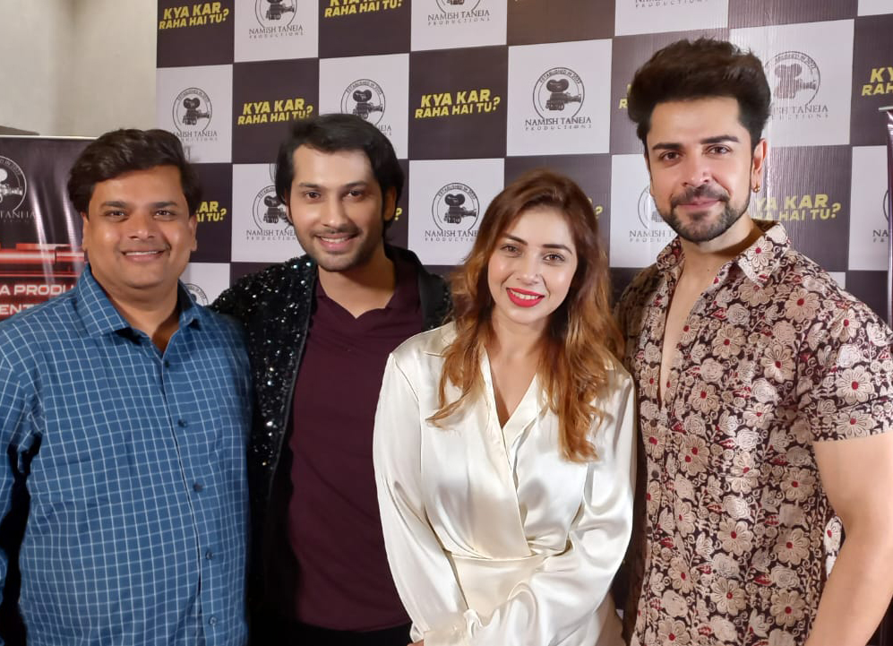 Raj Adatia, Sanjay Gagnani, and others attend the music launch of Namish Taneja's rap song 'Kya Kar Raha Hai Tu' 