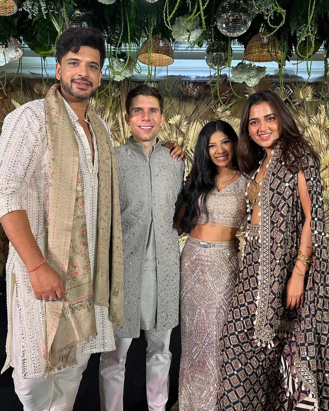Adorable Couple Tejasswi And Karan Kundrra Stun With Their Outfits On Their Friend’s Wedding. The Duo Treated Fans With Their Recent Glimpse 