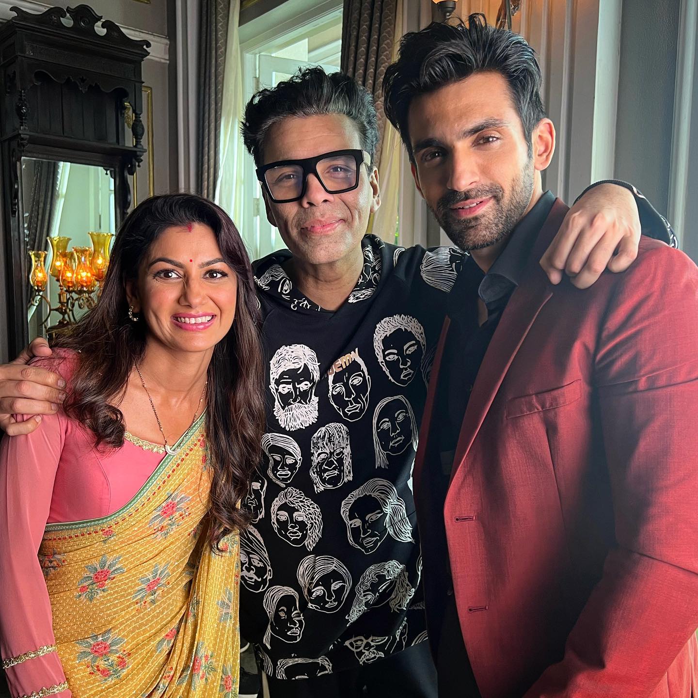 Sriti Jha and Arjit Taneja shoot with Karan Johar for Rocky Aur Rani Ki Prem Kahani