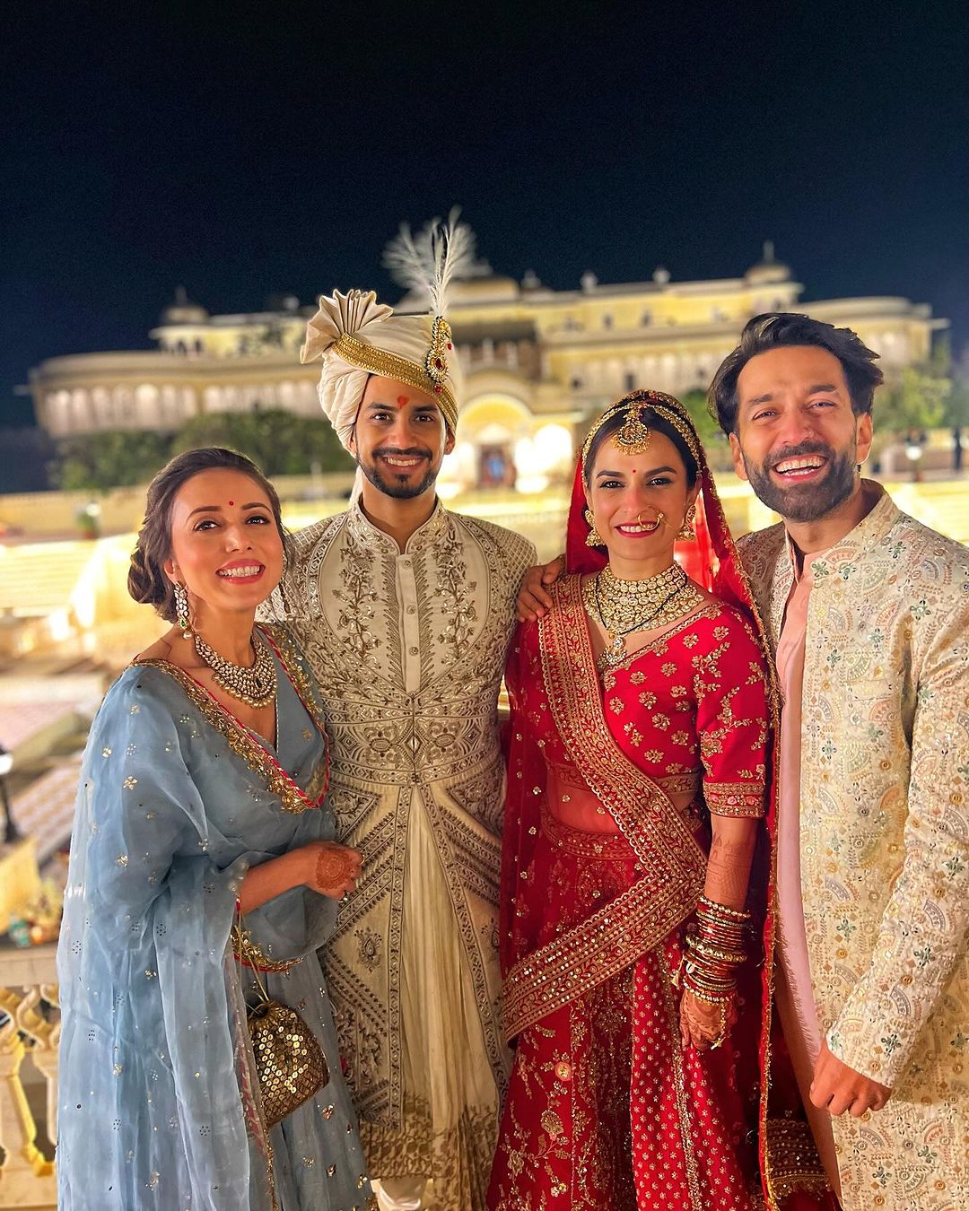 Most Talented Actor Nakuul Mehta Shared Pictures From Kashmira Irani’s Fairytale Wedding!